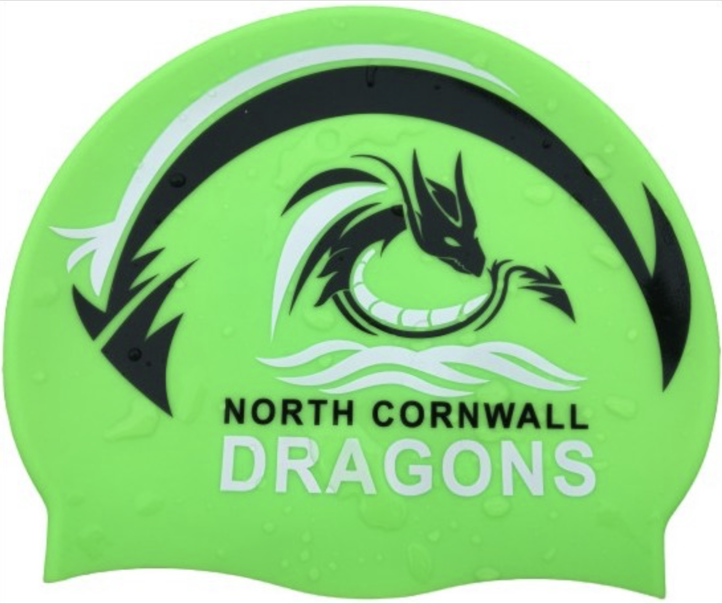 Bonnet de bain personnalisé silicone mat encre brillante