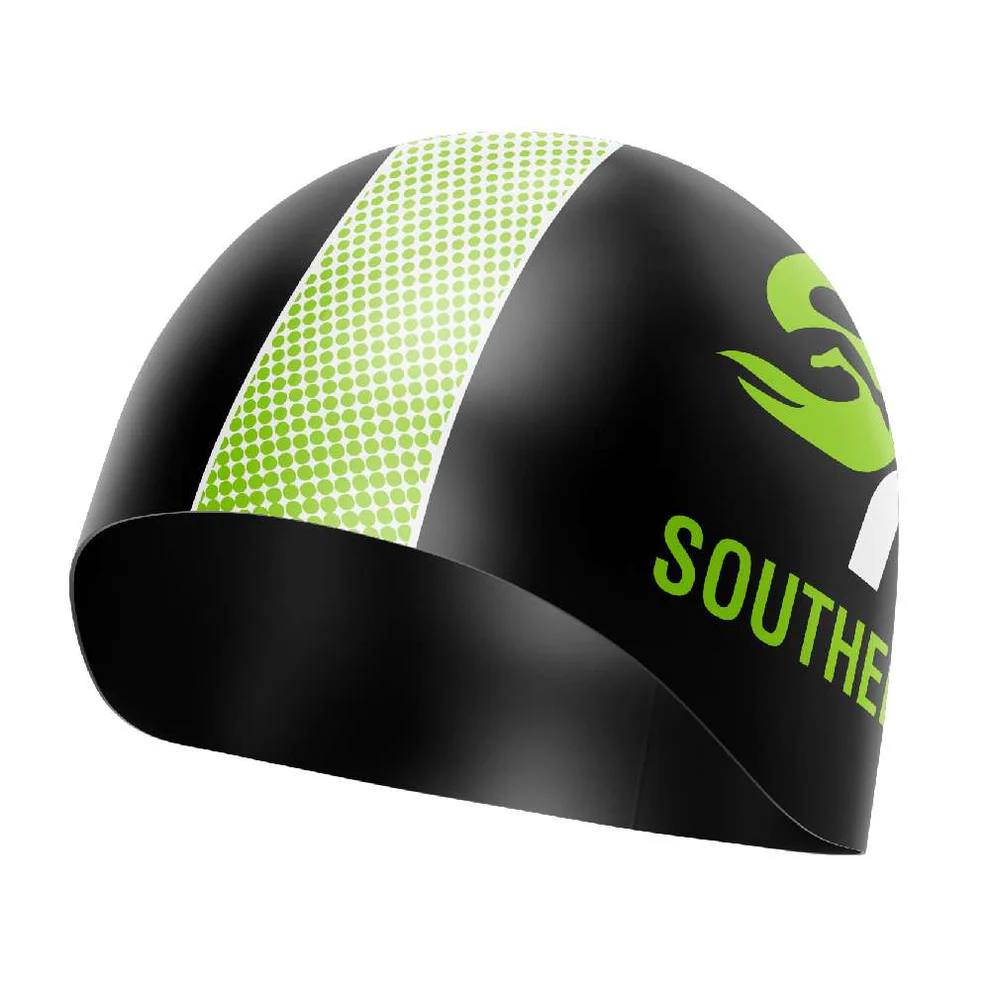 Bonnet de bain personnalisé silicone 3D dôme pour triathlon