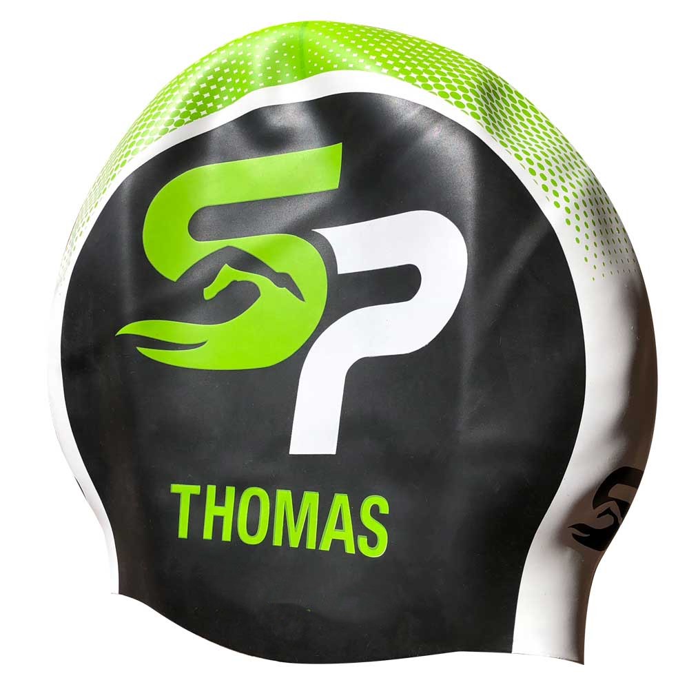 Bonnet de bain personnalisé silicone volume avec prénom ou logo