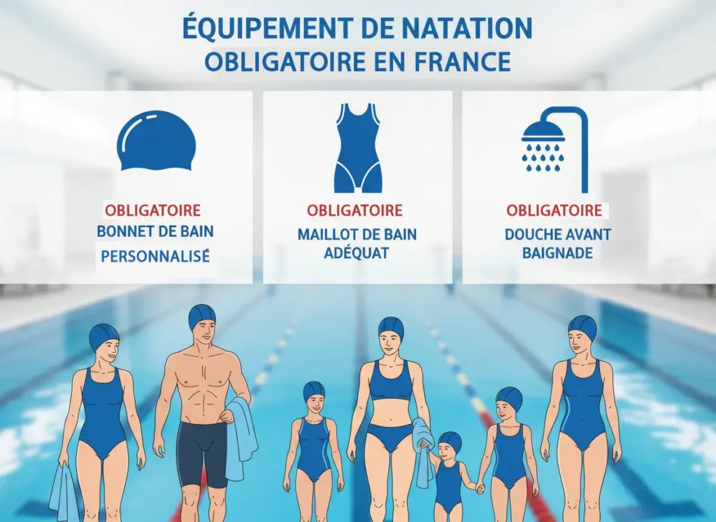 Bonnet de bain obligatoire