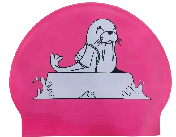 Cours de natation pour les jeunes avec bonnets personnalisés